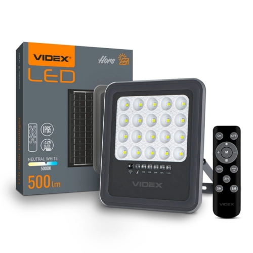 Reflektor solarni VIDEX-FLOOD-LED-SOLAR-HORS-500-NW Reflektor solarni VIDEX-FLOOD-LED-SOLAR-HORS-500-NW