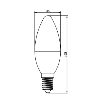Žarulja LED 5W 4000K 450lm E14 IP20 svijeća BRAYTRON BA09-00511