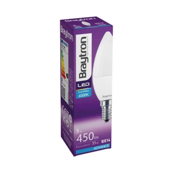 Žarulja LED 5W 6500K 450lm E14 IP20 svijeća BRAYTRON BA09-00513