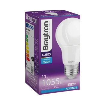 Žarulja LED 11W 6500K 1055lm E27 A60 IP20 BRAYTRON BA13-01123