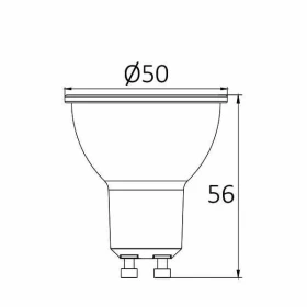 Žarulja LED 6W 3000K 450lm GU10 38D IP20 dimabilna BRAYTRON BA26-60650