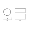 Zidna svjetiljka 2xGU10 max 2x35W 68x92x150mm IP44 bijela RITA BRAYTRON BG32-00220