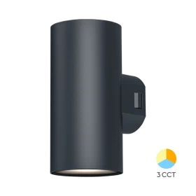 Zidna svjetiljka 2x9W 3/1 fi78 IP65 okrugla siva VEKTA BRAYTRON BG38-02582