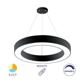 Visilica 45W 3/1 4650lm fi600 IP20 s daljinskim upravljačem okrugla crna BRAYTRON BH16-06291