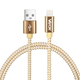 Kabel USB - Lightning 2m zlatni Vayox VA0185