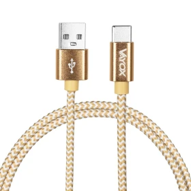 Kabel USB-USB C 2m zlatni VA0190