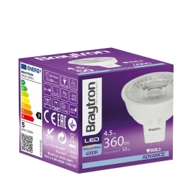 Žarulja LED 4,5W 4000K 360lm GU5.3 38D 12VDC IP20 BRAYTRON BA25-30461