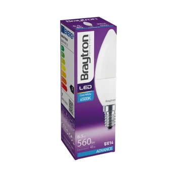 Žarulja LED 7W 6500K 450lm E14 C37 IP20 svijeća BRAYTRON BA09-00713