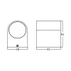 Zidna svjetiljka max 35W GU10 68x81x92mm IP44 bijela RITA BRAYTRON BG32-00200
