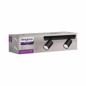 Kućište za GU10 žarulju max 2x35W 300x120x83mm IP20 okruglo crno BRAYTRON BH04-00821