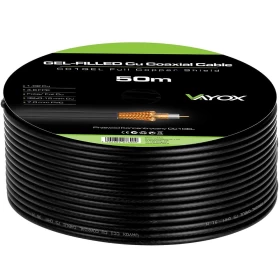 Kabel koaksijalni 1.02 Cu+32x0.12mm 50m crni CC1-50GEL