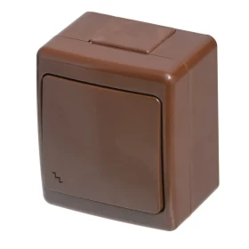 Prekidač OG izmjenični IP44 smeđi D.3210WS