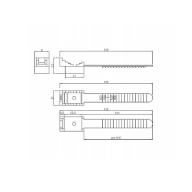Stezaljka za kabel 30x100mm UP-30 crna 25 komada u pakiranju H.7207AC