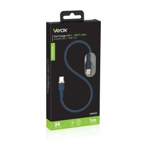 Kabel USB C-USB C 1m fast charge crni VA0062