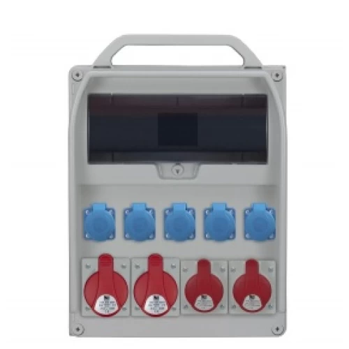 Razvodni gradilišni ormar 460R 17S, 2x32A/5p, 2x16A/5p, 5x250V/16A,2xB32/3,2xB16/3,B16/1,4/40/0,03 B.18.460-1ZRP-S