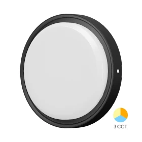 Stropna/Zidna svjetiljka 12W 3CCT 1320lm IP65 okrugla crna BRAYTRON BC18-00681