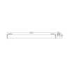 Linearna magnetska svjetiljka 18W 4000K 1850lm 20x29x602mm IP20 crna BRAYTRON BD60-10611