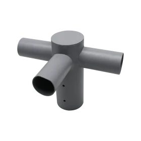 Adapter za uličnu rasvjetu 3-smjerni fiksni 80 do 60 mm sivi ENOVALITE ELED900307