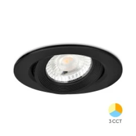 Stropna svjetiljka 10W 3CCT 770lm fi112 IP20 ugradbena okrugla SPOT crna BRAYTRON BD02-01081