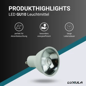 Žarulja LED 6W 3000K 467lm GU10 10° LUXULA LX100560