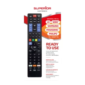 Univerzalni daljinski upravljač za Smart TV, zamjena za Samsung/LG/Philips/Sony/Panasonic DPM SUPTRB020