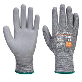Rukavica MR Cut PU Palm Siva S PORTWEST A622G7RS