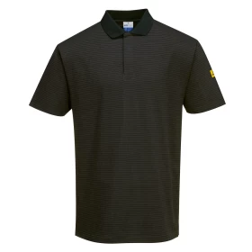 Polo majica Anti-Static ESD Crna S PORTWEST AS21BKRS