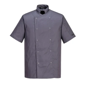 Jakna Cumbria Chefs S/S Slate Grey XS PORTWEST C733SGRXS