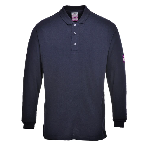Polo majica Flame Resistant Anti-Static, dugi rukav Navy XXL PORTWEST FR10NARXXL