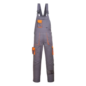 Hlače s naramenicama Portwest Texo Contrast Siva Tall L PORTWEST TX12GRTL